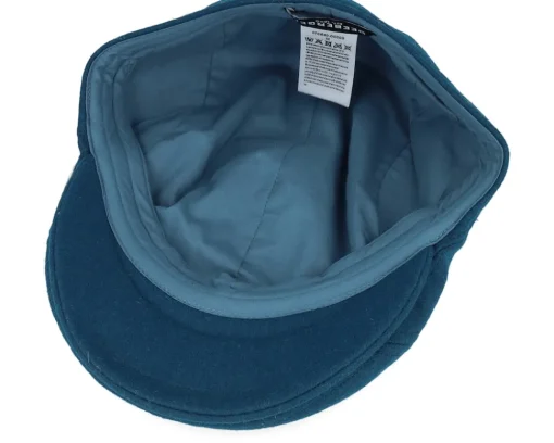 New Seeberger Wool blend Blue Flat Cap -