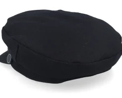Vega-Seeberger Wool Blend Elbsegler Flat Cap - Black