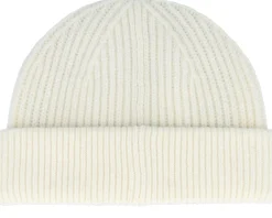 Short Beanies-Calvin Klein Wool Docker Egret Short Beanie - White