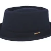Pork Pie Hats-Stetson Wool Navy Pork Pie -
