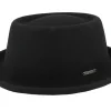Hot Stetson Woolfelt Black Pork Pie -