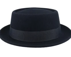 Hot Stetson Woolfelt Black Pork Pie -