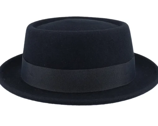 Hot Stetson Woolfelt Black Pork Pie -