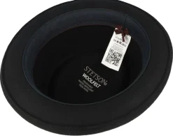 Hot Stetson Woolfelt Black Pork Pie -