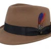 New Stetson Woolfelt Chestnut Trilby -
