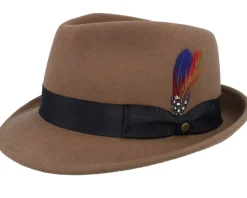 New Stetson Woolfelt Chestnut Trilby -