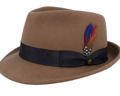 New Stetson Woolfelt Chestnut Trilby -