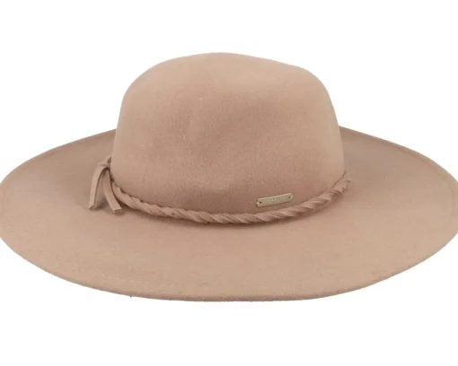 Sun Hat-Seeberger Woolfelt Floppy Camel Sun Hat -