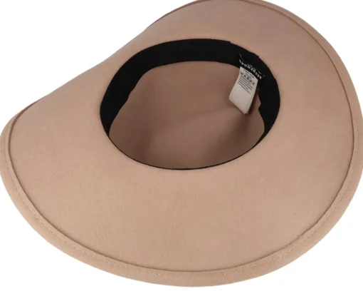 Sun Hat-Seeberger Woolfelt Floppy Camel Sun Hat -