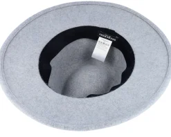 Fedora-Seeberger Woolfelt With Black Smoke Gray Fedora -
