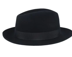 Best Stetson Woolfelt/Cashmere Black Fedora -