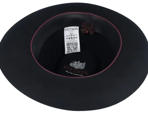 Best Stetson Woolfelt/Cashmere Black Fedora -