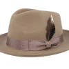 Clearance Stetson Woolfelt/Cashmere Light Almond Fedora -