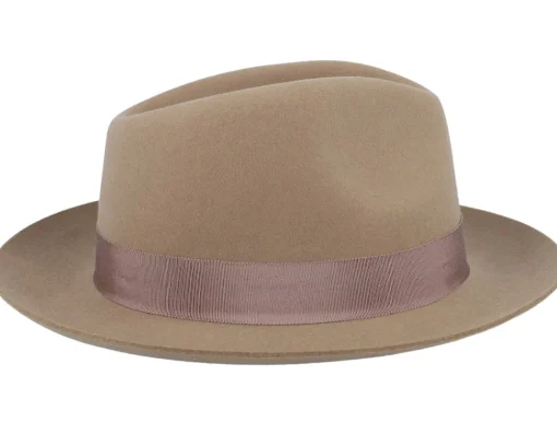 Clearance Stetson Woolfelt/Cashmere Light Almond Fedora -