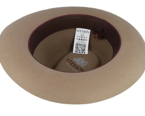 Clearance Stetson Woolfelt/Cashmere Light Almond Fedora -