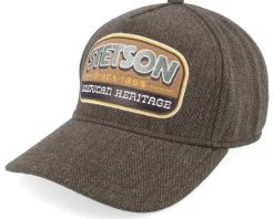 Adjustable-Stetson Wool/Linen Brown A-Frame Adjustable -