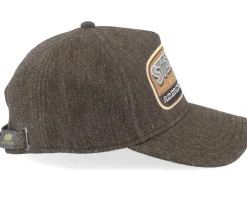 Adjustable-Stetson Wool/Linen Brown A-Frame Adjustable -