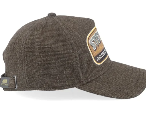 Adjustable-Stetson Wool/Linen Brown A-Frame Adjustable -