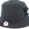 Buckets-Djinns Woolmelange Black Bucket -