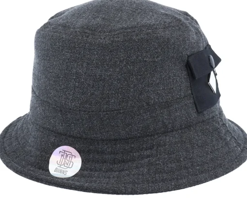 Buckets-Djinns Woolmelange Black Bucket -