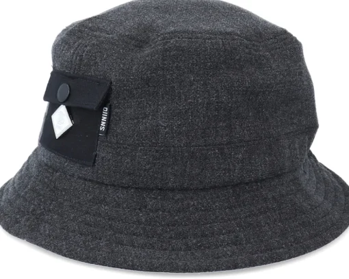 Buckets-Djinns Woolmelange Black Bucket -