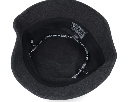 Buckets-Djinns Woolmelange Black Bucket -