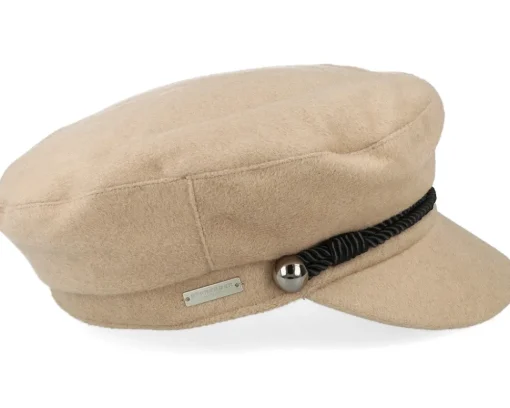 Vega-Seeberger Woolmix Fabric Military Cap Vega Cap - Beige