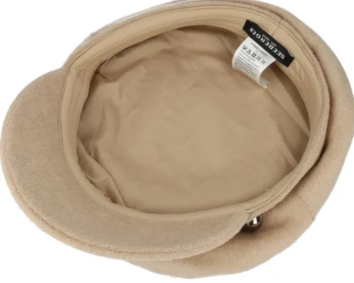 Vega-Seeberger Woolmix Fabric Military Cap Vega Cap - Beige