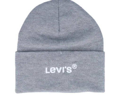 Sale Levi's Wordmark Beanie Regular Cuff - Grey