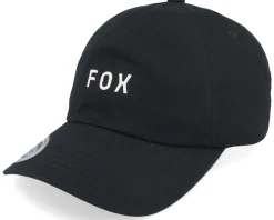 Sale Fox Wordmark Hat Black/White Dad Cap -