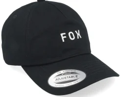 Sale Fox Wordmark Hat Black/White Dad Cap -