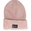 Cuff Beanies-Karl Kani Woven Signature Cozy Beanie Dusty Rose Cuff - Pink