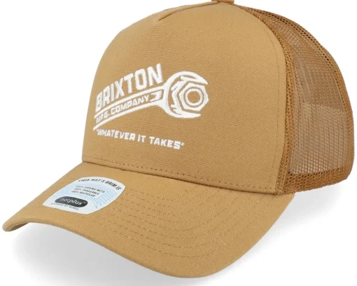 Clearance Brixton Wrench C Np Hat Copper/Copper A-Frame Trucker -