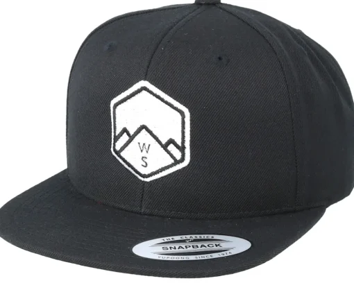 Snapback-Wild Spirit WS Badge Black Snapback -