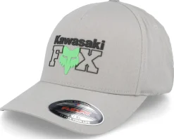 Best Fox X Kawi Hat Steel Grey Flexfit -