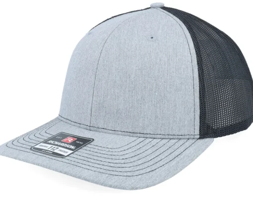 Hot Richardson 112XL Split /White X-Large Trucker - Black