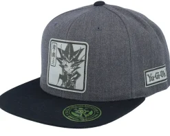 Best Yu-Gi-Oh! Yami Yugi Engraved Charcoal Snapback - Yu-Gi-Oh Grey