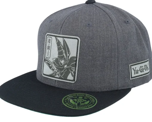 Best Yu-Gi-Oh! Yami Yugi Engraved Charcoal Snapback - Yu-Gi-Oh Grey