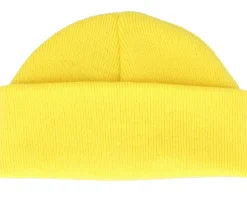 Short Beanies | Blank Beanies-Beechfield Yellow Short Blank Beanie -