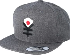 Snapback-Yapan Yen Flag Dark Heather Grey Snapback -