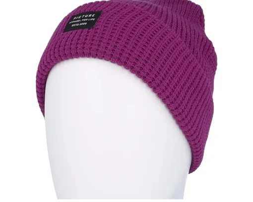Cuff Beanies-Picture York Beanie Purple Wine Cuff -