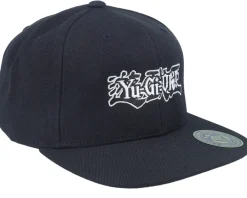 Snapback-Yu-Gi-Oh! Yu-gi-oh B/W Logo Snapback - Black