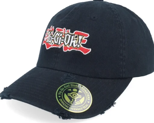 Dad Cap-Yu-Gi-Oh! Yu-gi-oh Color Logo Dad Cap - Yu-Gi-Oh Black