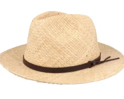 Straw Hat-CTH Ericson Zeb Raffia Natural Straw Hat -