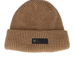 Knitted Beanies-Fox Zenther Beanie Walnut Cuff -